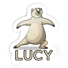 Sticker Yoga Bear Lucy Image