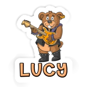 Guitarist Sticker Lucy Image