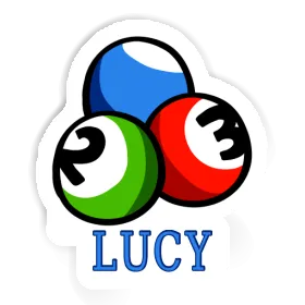 Lucy Sticker Billiard Ball Image