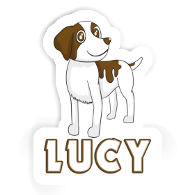 Lucy Sticker Brittany Dog Image