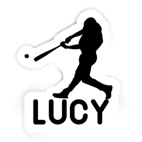 Sticker Lucy Baseball Player Image