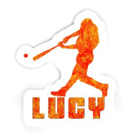 Sticker Baseball Player Lucy Image