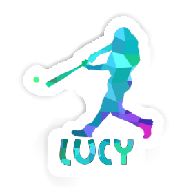 Baseball Player Sticker Lucy Image