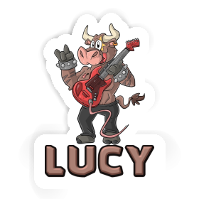 Sticker Guitarist Lucy Image