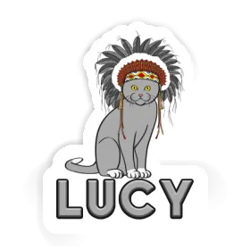 American Indian Sticker Lucy Image