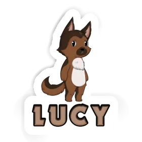 German Sheperd Sticker Lucy Image