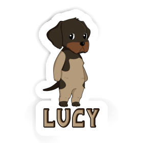 Sticker German Wirehaired Pointer Lucy Image