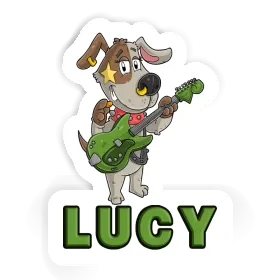 Sticker Guitarist Lucy Image