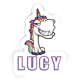 Sticker Grinning Unicorn Lucy Image