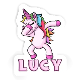 Lucy Sticker Dabbing Unicorn Image