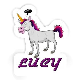 Angry Unicorn Sticker Lucy Image