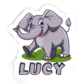 Autocollant Éléphant Lucy Image