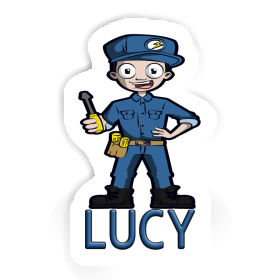 Lucy Sticker Electrician Image