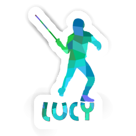 Lucy Sticker Fencer Image