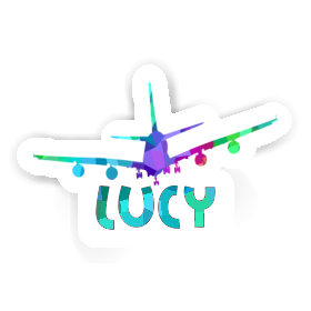 Sticker Airplane Lucy Image