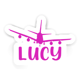 Lucy Sticker Airplane Image