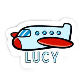 Airplane Sticker Lucy Image