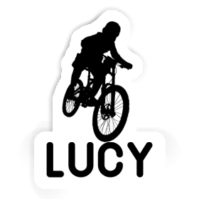 Lucy Sticker Freeride Biker Image