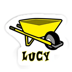 Wheelbarrow Sticker Lucy Image