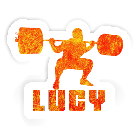 Lucy Sticker Weightlifter Image