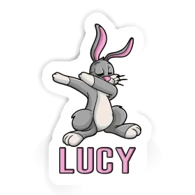 Lucy Sticker Dabbing Hare Image