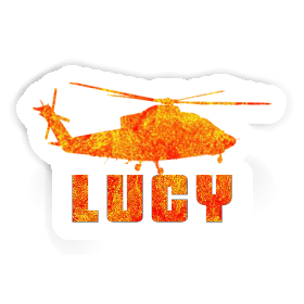 Lucy Sticker Helicopter Image