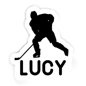 Autocollant Lucy Joueur de hockey Image