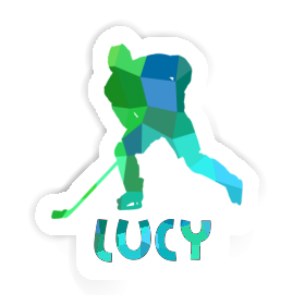 Autocollant Joueur de hockey Lucy Image