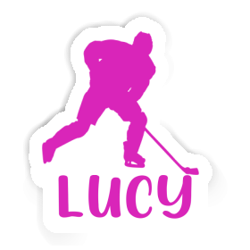 Autocollant Joueuse de hockey Lucy Image