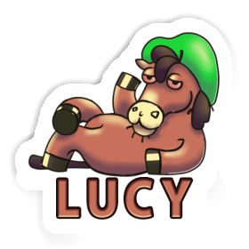 Lying horse Sticker Lucy Image