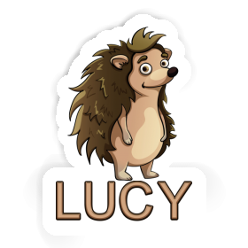 Standing Hedgehog Sticker Lucy Image