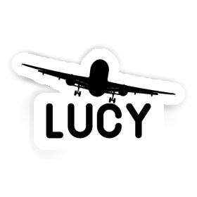 Airplane Sticker Lucy Image