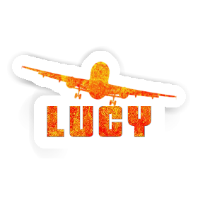 Lucy Sticker Airplane Image