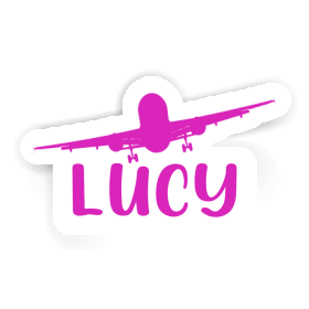 Sticker Lucy Airplane Image