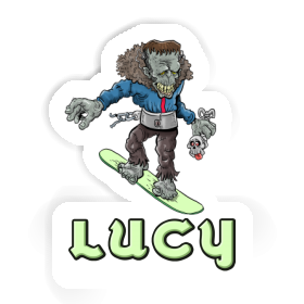 Sticker Lucy Snowboarder Image