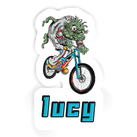 Sticker Lucy Downhill Biker Image