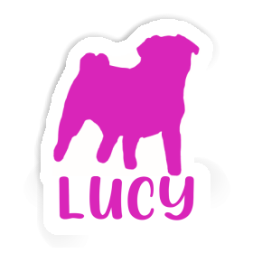 Lucy Sticker Pug Image