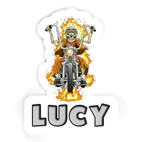 Sticker Motorcycle Rider Lucy Image