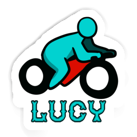 Sticker Lucy Motorbike Driver Image