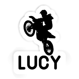 Motocross Rider Sticker Lucy Image