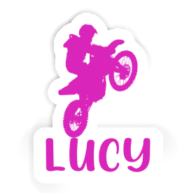 Sticker Lucy Motocross Rider Image