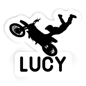 Lucy Sticker Motocross Rider Image