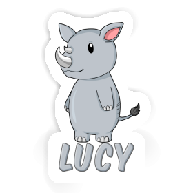 Sticker Rhinoceros Lucy Image