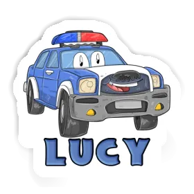 Lucy Autocollant Voiture de police Image