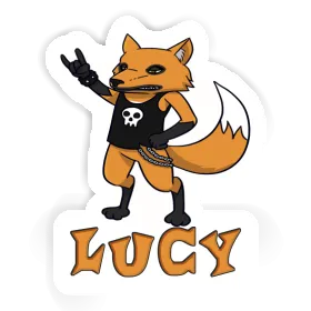 Lucy Sticker Rocker Fox Image