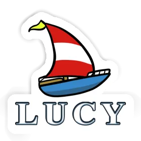 Lucy Sticker Sailboat Image