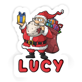 Sticker Lucy Santa Claus Image