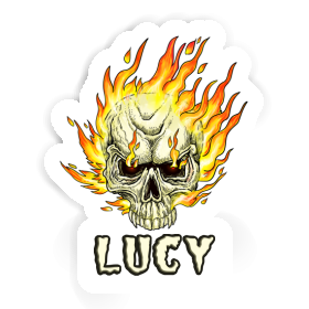 Lucy Sticker Skull Image