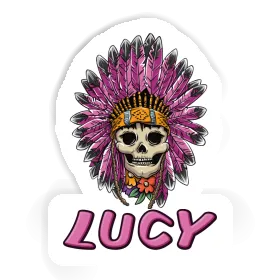 Sticker Womens Skull Lucy Image