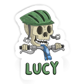 Sticker Lucy Bicycle Rider Image